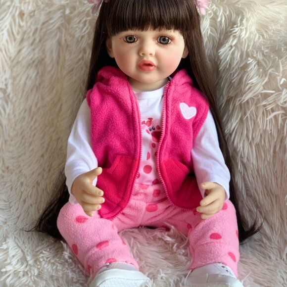55 cm Babylistic Soft Silicone Vinyl Talking Reborn Doll very realistic - Picture 5 of 9